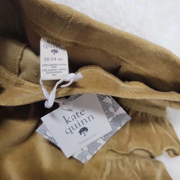 Kate Quinn Velour Velvet Ruffle Bloomer 18-24M - Picture 3 of 3